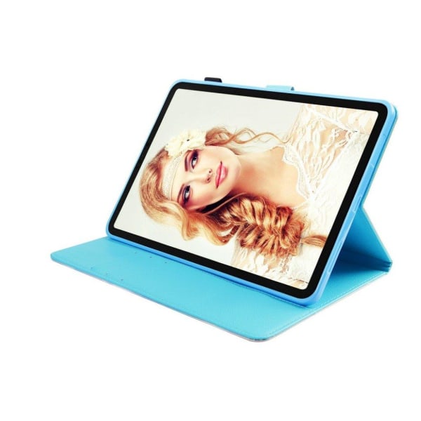 iPad Pro 11" (2018) mønstered læder flip etui - Drømmefanger Blue