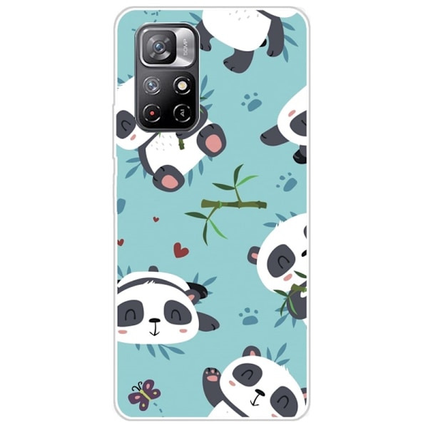 Deco Xiaomi Redmi Note 11T 5G / Xiaomi Redmi Note 11S 5G skal - Panda Och Bambu multifärg