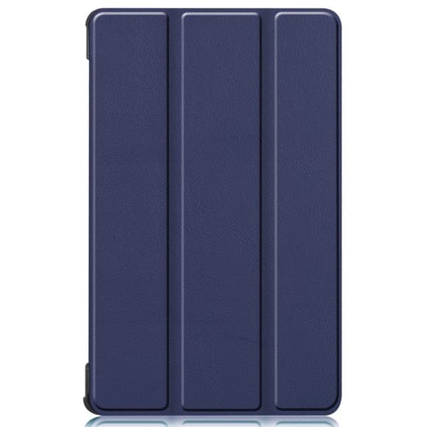 Lenovo Tab M8 Simple Trippelt Lær Flippetui - Mørkeblå Blue