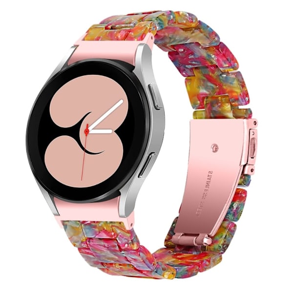 Samsung Galaxy Watch 5 / 5 Pro / 4 urrem i resin-stil - Regnbue-Slik Multicolor