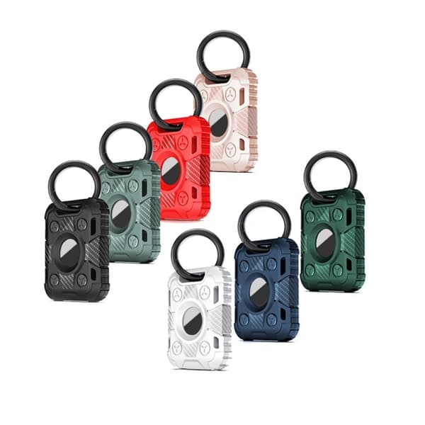 AirTags  tyyli TPU kansi rengas solki - Punainen Red