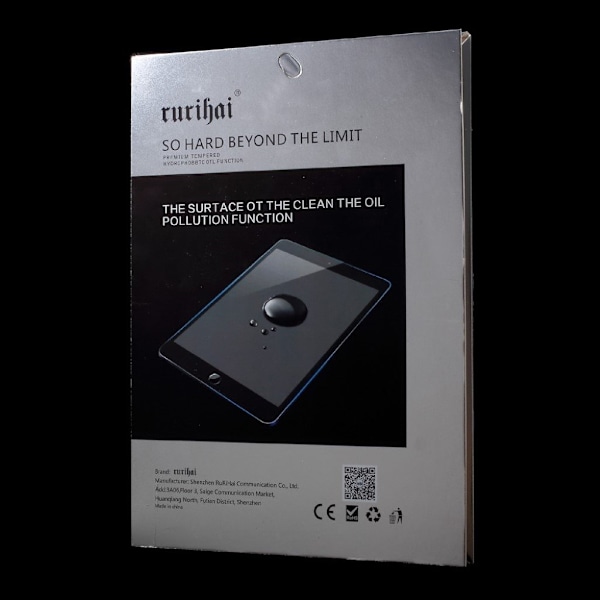 RURIHAI iPad (2017) Härdat extra glas - Genomskinligt Transparent