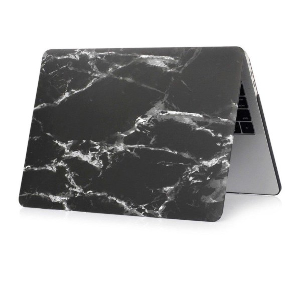MacBook Pro 13 Touchbar Kuvallinen Kova Muovi Suoja Kuori - Marm Black
