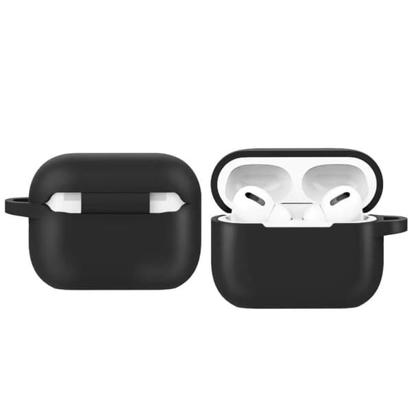 AirPods Pro 2 silikonikotelo soljella - Musta Black