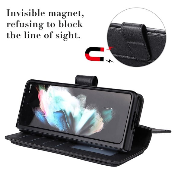 Samsung Galaxy Z Fold4 fodral med 10 fickor - Grön Grön