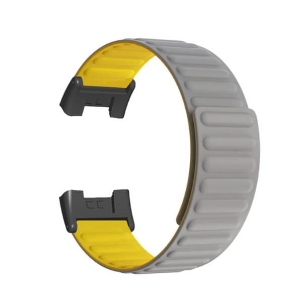 Xiaomi Mi Watch Lite / Redmi Watch silikone urrem - Grå / Gul Silver grey