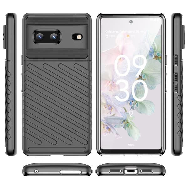 Thunder Google Pixel 7 Etui - Svart Black