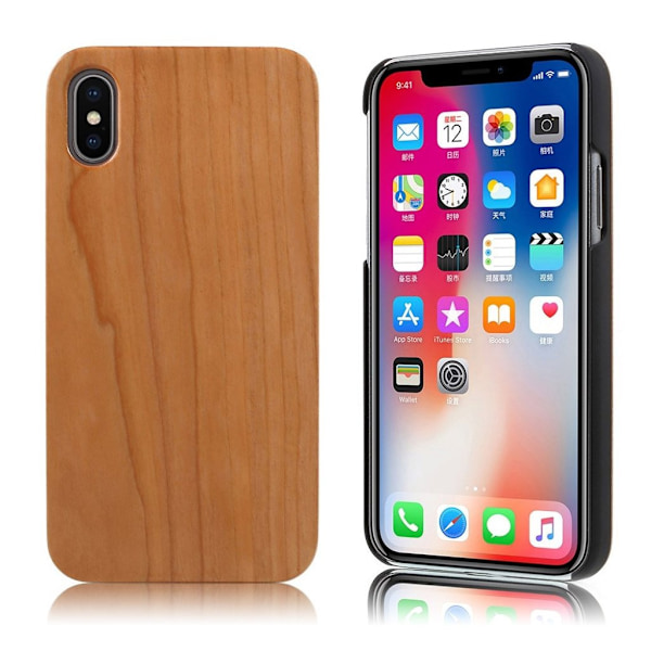 iPhone X Skal med träd design - Ljus brun Brun