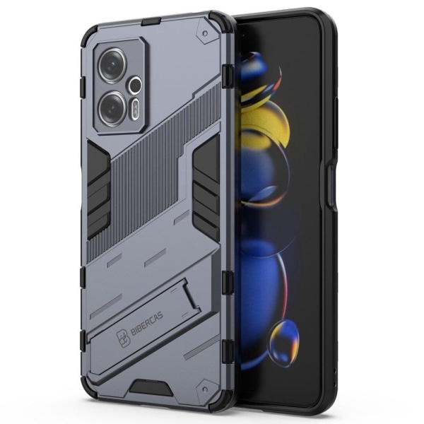 Shockproof Hybrid Suojakuori With A Modern Touch For Xiaomi Poco X4 Gt / Note 11t Pro / 11t Pro Plus - Tummansininen Blue