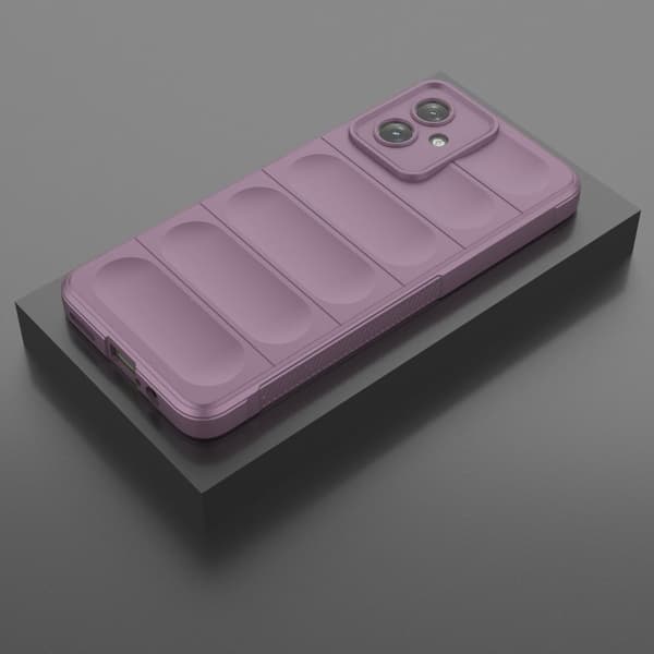 Mjukt greppformat Motorola Moto G54 skal - Lila Lila
