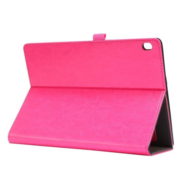 Crazy Horse Lenovo Tab M10 leather flip case - Rose Pink