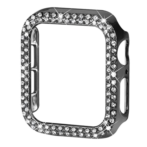 Apple Watch (45mm) strassikoristeinen suojakuori - Harmaa Silver grey