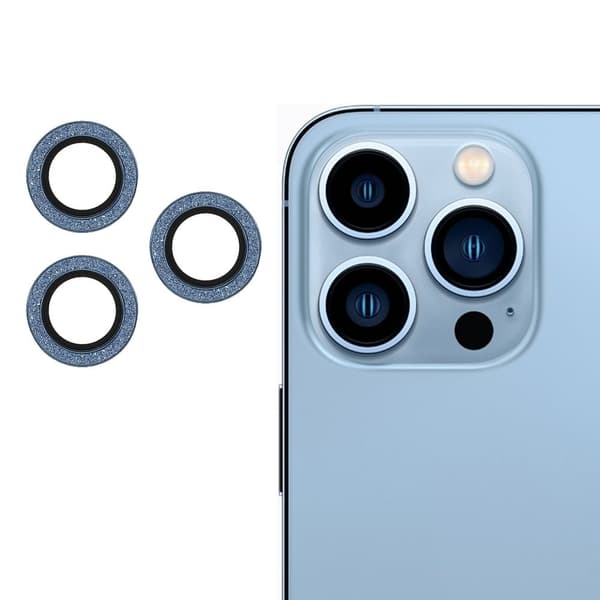 Glitter iPhone 13 Pro Max kotelot - Sininen Blue