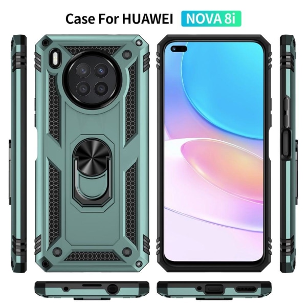 Bofink Combat Huawei Nova 8i Suojakotelo - Mustanvihreä Green