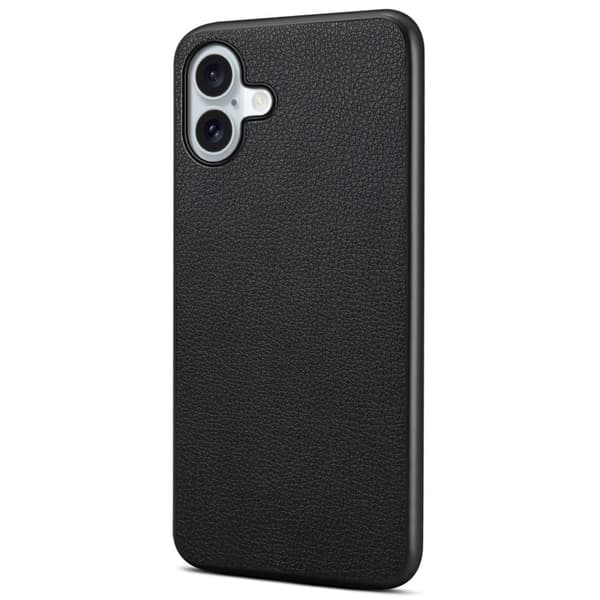 Matt og elegant iPhone 16 Plus-deksel med struktur - Svart Black
