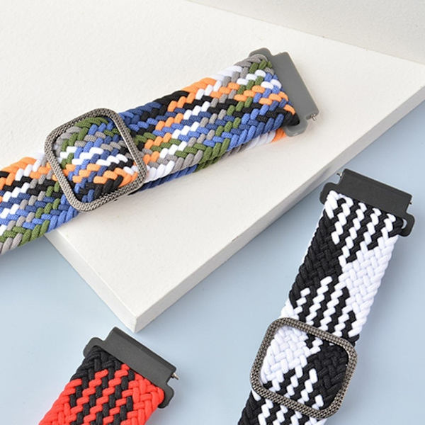 20mm Samsung Galaxy Watch Active 2 - 40mm / Watch (42mm) braid pattern watch strap - Red Röd