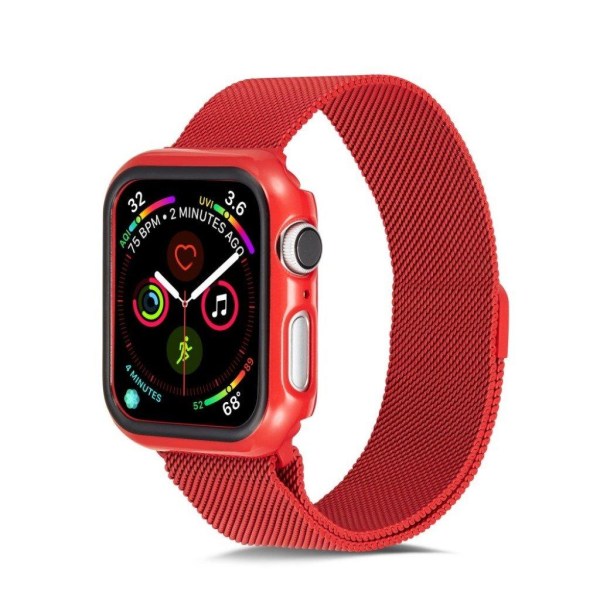 Apple Watch Series 5 44mm kiiltävä kestävä kotelo - Punainen Red