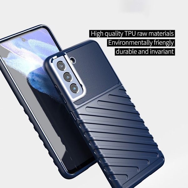 Thunder Samsung Galaxy S21 FE kotelo - musta Black