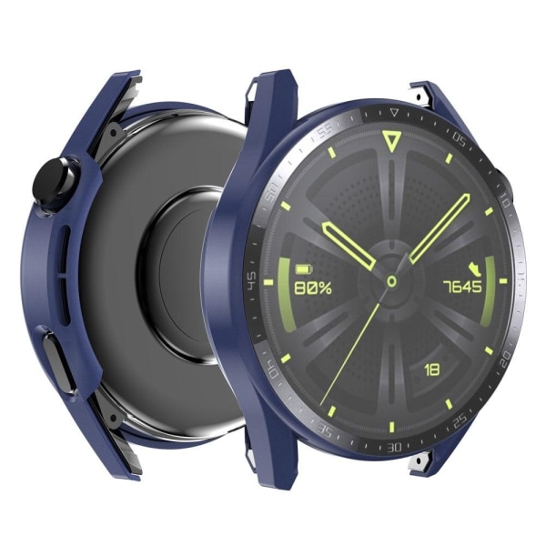 Huawei Watch GT 3 (46mm) mattapintainen suojakuori + karkaistua lasia kellotauluun - Keskiyön Sininen Blue