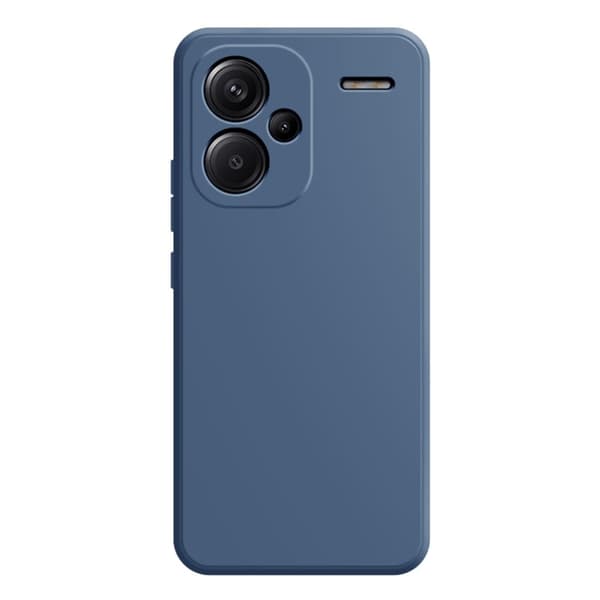 Mikrofiberfôret deksel i mykt gummi for Xiaomi Redmi Note 13 Pro Plus - Gress Grå Silver grey