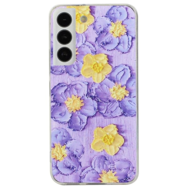 Deco Samsung Galaxy S22 Etui - Lilla Blomster Purple