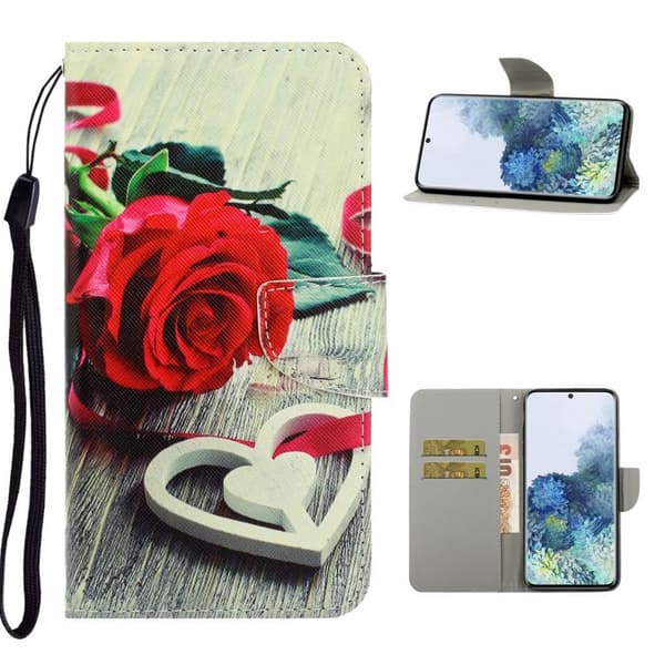 wonderland Samsung Galaxy S21 Plus flip etui - Rose Red