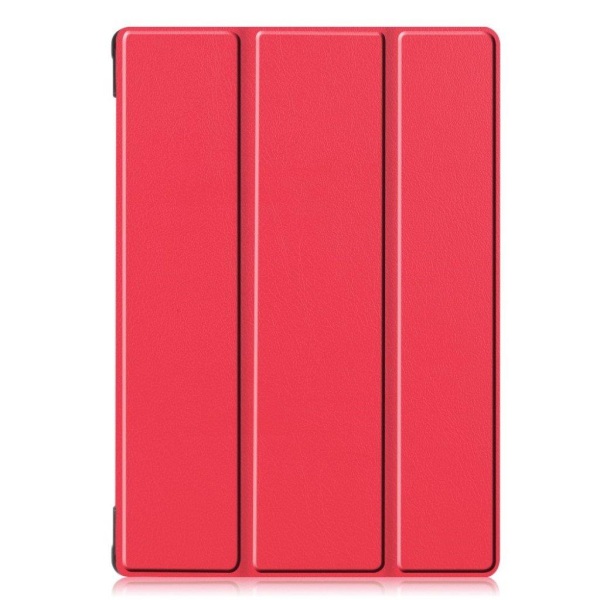 Lenovo Tab M10 FHD REL tri-fold leather flip case - Red Röd