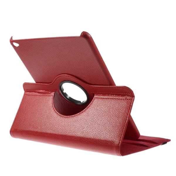 iPad Air 2 litchi grain -nahkakotelo - Punainen Red