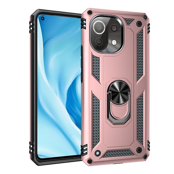 Bofink Combat Xiaomi 11 Lite 5g Ne / Mi 11 Lite 5g / 11 Lite Etui - Rødguld Pink