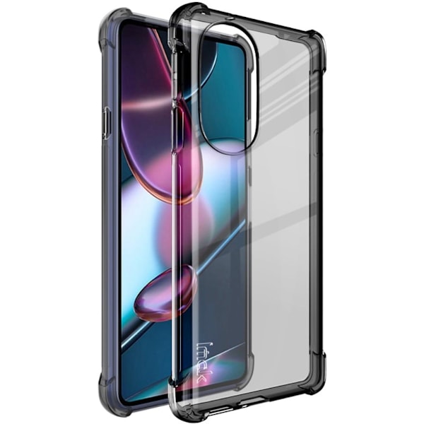 IMAK Airbag Cover til Motorola Edge X30 - Gennemsigtig Sort Transparent