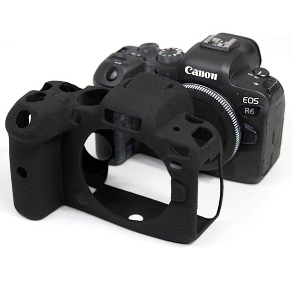 Silikonfodral för Canon EOS R6 - Svart Svart