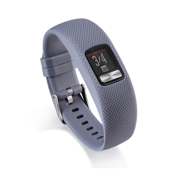 Garmin VivoFit 4 klockarmband flexibel TPE och TPU material träningsklocka halkfri - Grå Silvergrå