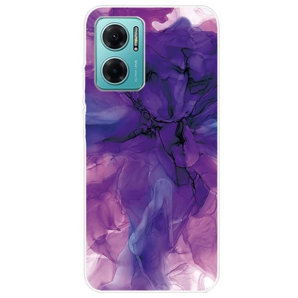 Marmordesign Xiaomi Redmi Note 11E deksel - Drømmende Lilla Marmor Purple