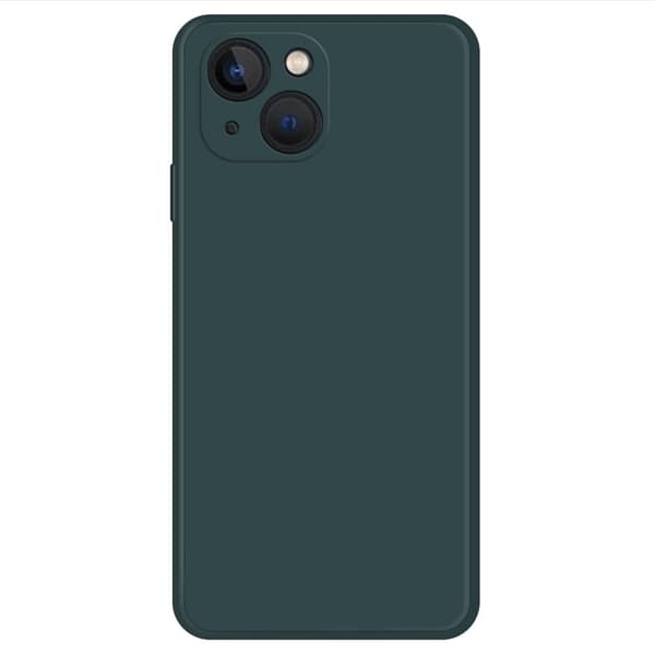 Skråt gummicover mod fald til iPhone 13 Mini - Sortgrønt Green