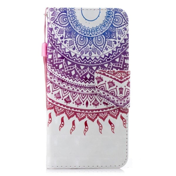 Xiaomi Redmi 6 Kuviollinen synteetti nahka lompakko suojakotelo mobiilirannekkeella - Mandala Multicolor