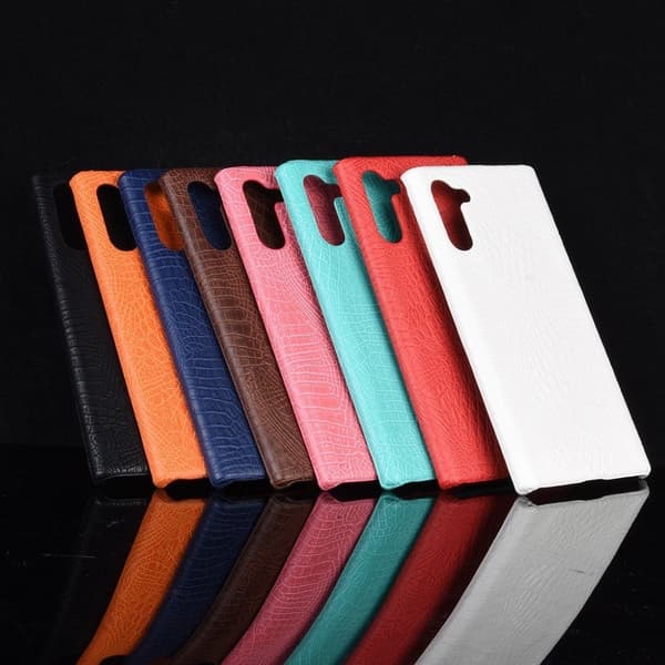 Croco Samsung Galaxy Note 10 kuoret - Valkoinen White