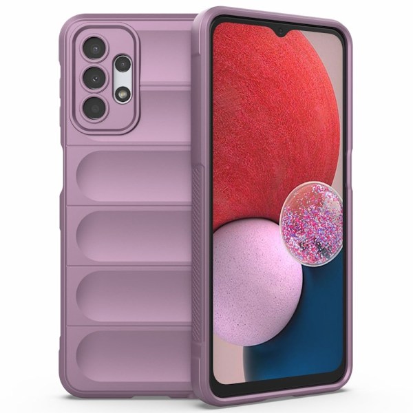 Mjukt greppformat Samsung Galaxy A13 4G skal - Lila Lila