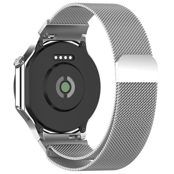Oppo Watch X / Oneplus Watch 2 Erstatningsurrem Magnetisk Milanese-urrem - Sølv Silver grey