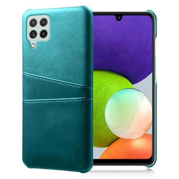 Dual Card Etui Samsung Galaxy A22 4G - Grøn Green