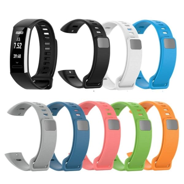 Huawei Band 2 Pro / Band 2 silikoninen ranneke - Musta Black
