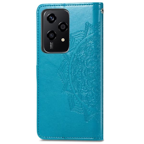 Mandala Honor 200 Lite etui i lær - Blå Blue