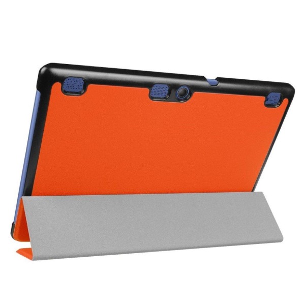 Lenovo Tab 3 Plus 10 tri-fold läderfodral - Orange Orange