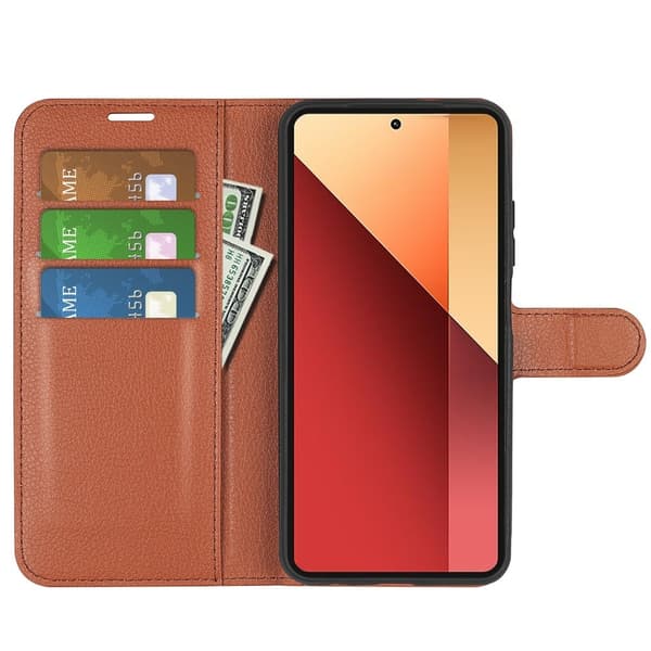Classic Xiaomi Redmi Note 13 Pro 4G flip etui - Brun Brown