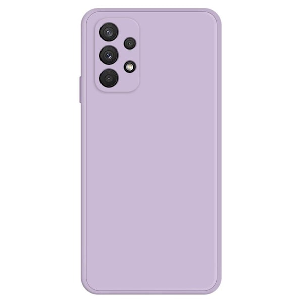 Avfasat gummerat droppskydd för Samsung Galaxy A32 - Lila Lila