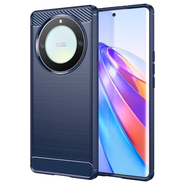 Carbon Flex Suojakotelo Honor X9a / Magic5 Lite / X40 - Sininen Blue
