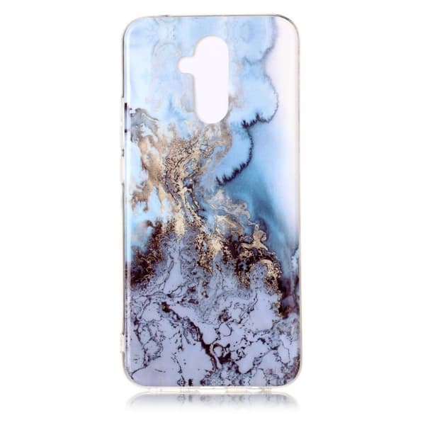 Marmormotiv Huawei Mate 20 Lite skal - Mörkblå Blå