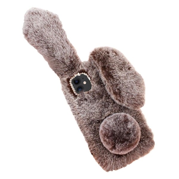 Fluffy Rabbit iPhone 11 skal - Brun Brun