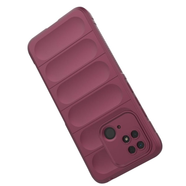 Mjukt greppformat Xiaomi Redmi 10C skal - Röd Röd