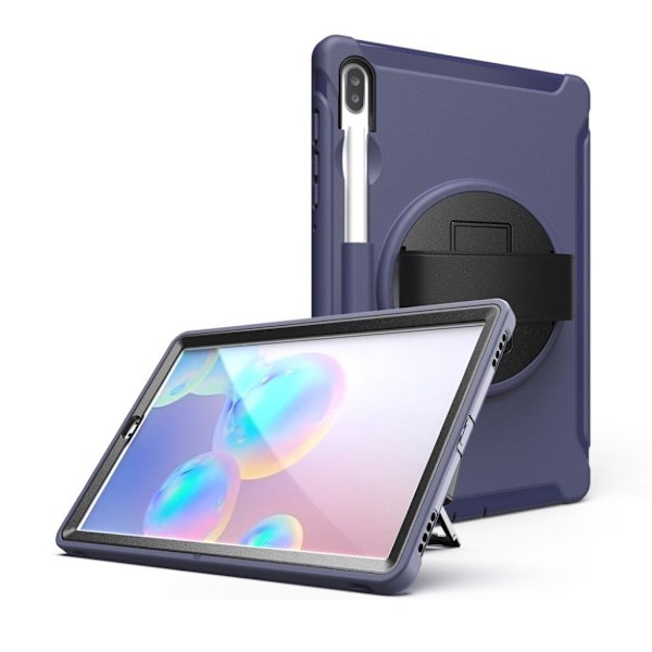 Samsung Galaxy Tab S6 360 drejelig kombo etui - Mørkeblå Blue