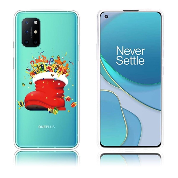Christmas OnePlus 8T case - Sock and Gift Red